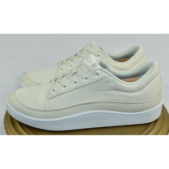 Allbirds Canvas Pacer Men's Shoes Size 12 Sneakers Natural White Blizzard Lowtop - Picture 5 of 10